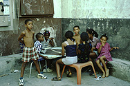 Playing children in Havana