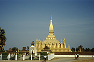 Pha That Luang, the national monument in Vientiane