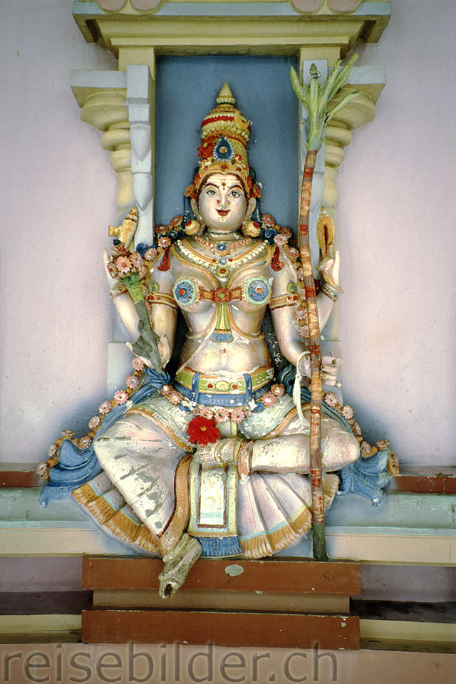 Figure in Hindu temple in Georgetown, Penang