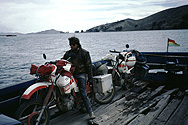 On the ferry on Lake Titicaca